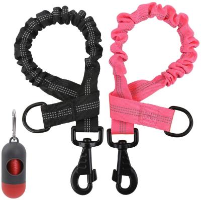 China 2 Packs 1.7ft Bungee Dog Leash Extender Heavy Duty Shock Absorbing Reflective Leash Improved Dog Safety Suitable For Walking, Running for sale