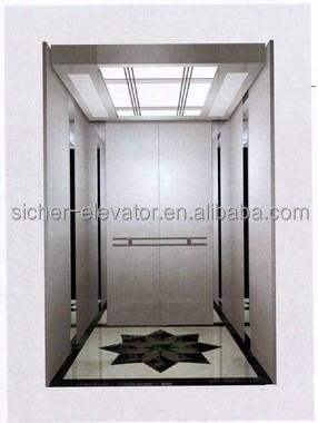 China Passenger Elevator Large Size Handling Capacity Elevator , 8 Person Elevator Dimensions VVVF Door Operator for sale