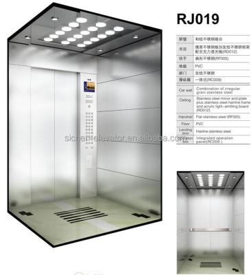 China Residential Elevators SRH Electric Lift With Wide Hairline Stainless Steel Leg for sale