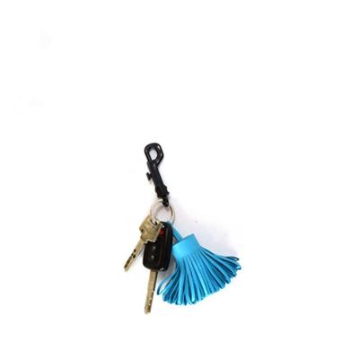 China Mobile Phone China Suppliers Wholesale Price Colored Mini Leather Tassel For Curtain Metal Key Chain for sale