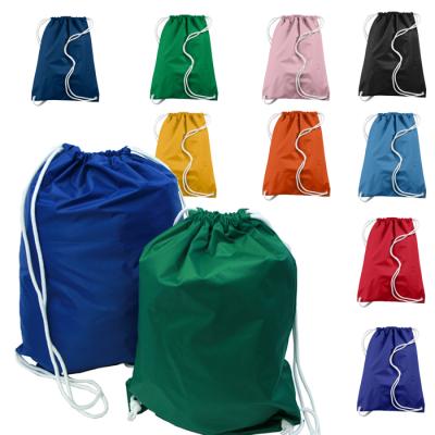 China Wholesale custom school promotional drawstring fabric backpack colorful nonwoven bag recyclable with logo printing for sale