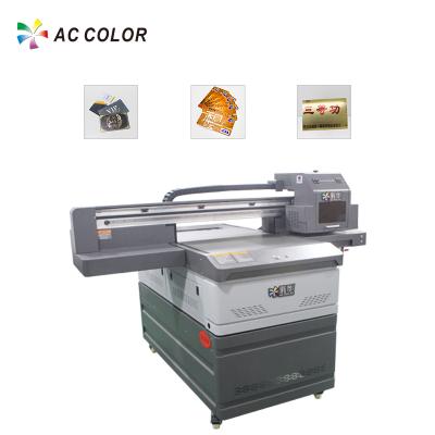 China Hotels AC COLOR 6090 Flatbed Printer UV Embossed Varnish Effect for sale