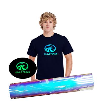 China Apparel cable thermoprint paper machine cricut viynl holographic glow in the dark viny film luminous heat transfer for apparel for sale