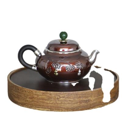 China Sustainable Handmade Silver Made 9999 Top Fashion Teapot for sale