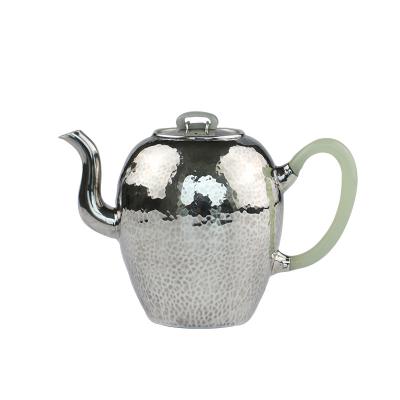 China China Handmade Mini 999 Viable Silver Water Boiled Teapot Kung Fu Tea Set Pure for sale