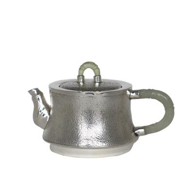 China Sustainable Handmade Silver Made 9999 Top Fashion Brewing Teapot Japanese Teapot Set for sale