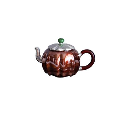 China Sustainable Handmade Silver Made 9999 Top Fashion Holiday 170ml Brewing Teapot for sale