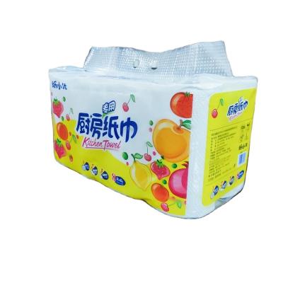 China 8 Rolls Case Low Price Paper Towels Roll Kitchen Disposable Kitchen Paper Towel Roll for sale