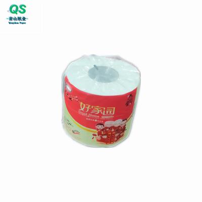 China Logo Brand Custom Printed Bathroom Chinese Toilet Paper Tissue Paper Private Label Bath Rolls for sale