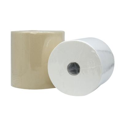 China Cheap Hand Dryer QS07H Meters 150-200 17-36 Gsm Auto Cut Maxi Roll Papertowel Hand Paper Towel Roll for sale