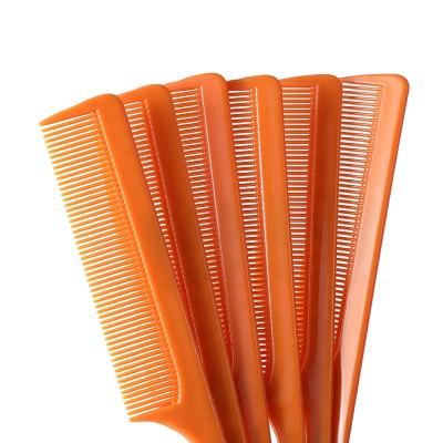 China For Home Use Private Label Hot Customized Pink Hair Dyeing Separate Comb Salon Styling Metal Pin Rat Tail Carbon Braiding Comb For Women for sale