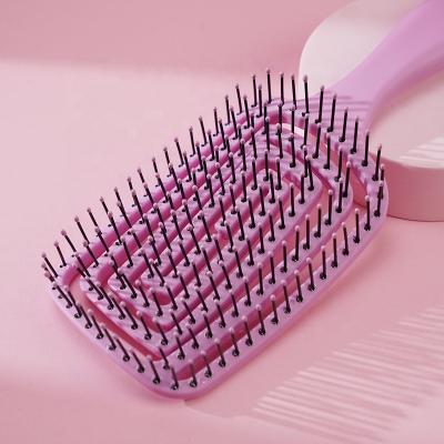 China Wholesale Hair Comb Home Use Eco-Friendly Detangle Custom Logo Knot No Breath Hair Brush For All Hair Types for sale