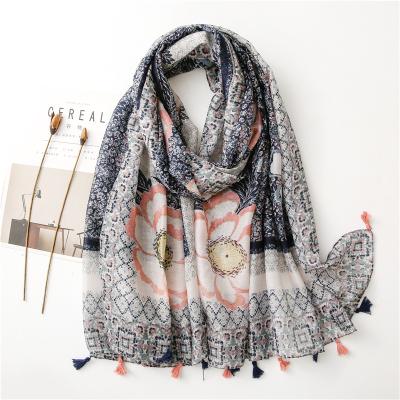 China Fashion/Wholesale Soft Spring Scarf Printing Tassel New Scarf Women 2021 Summer African Scarf For Women for sale