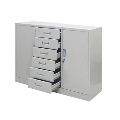 China Otobi Modern Cheap Flat Lock Metal Storage Furniture Steel 6 Drawer File Cabinet for sale