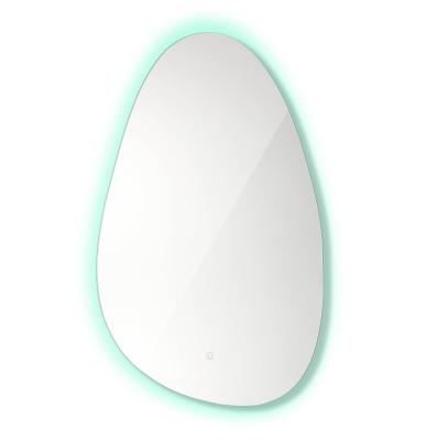 China Luminous Droplet Shape Intelligent Waterproof Touch Screen Mirror Wall Mounted Type Cosmetic Mirror for sale