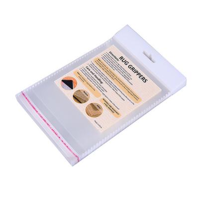 China ANTI-STATIC Customized Thickened Transparent Self-adhesive Card OPP Plastic Bag Main Sticky Pouch Toy Packaging Bag only for sale