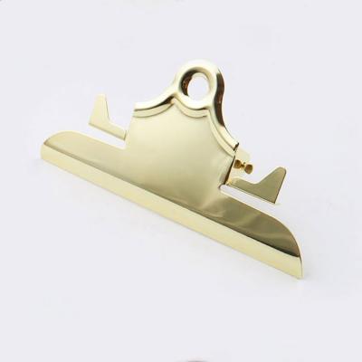 China For Stationery Folder To Hold Papers Clipboard Gold Jumbo Clip Stationery For Folder for sale