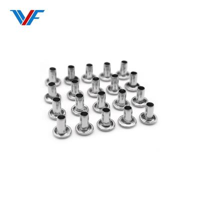 China For Backrest Clip Custom Garment Eyelets Nickel 8*7 Single Head Rivet Hollow Rivets for sale