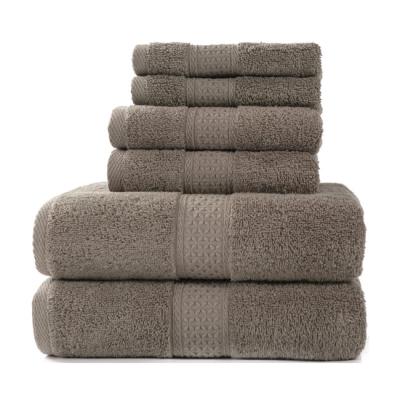 China Toallas de algodón muy absorbentes y suaves de punto 3pcs para sus necesidades de baño en venta