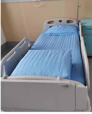 China Blue and White Striped Sheets 100% Cotton Hospital Bedding Sets at for in Grade A for sale