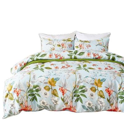 China Girls Bed Sheet Fitted Beddings Bed Sheet Sets with Customized Color Flower Design for sale