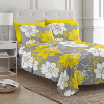 China Flower Design Bed Sheet Sets for 1.5m 5 feet Beds The Perfect Addition to Your Home for sale