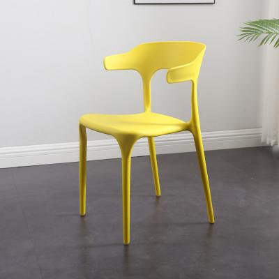 China Ergonomic hot sale multi color modern design price modern design armrest furniture stackable plastic chair for sale