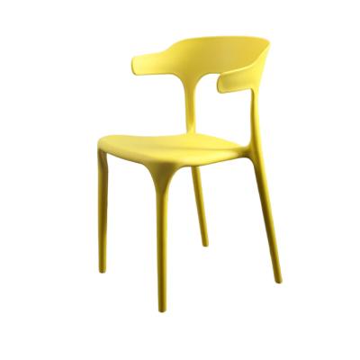 China New Design Dining Room Furniture Ergonomic Cheap Wholesale Price Armless Seat Stackable Plastic Dining Chair for sale