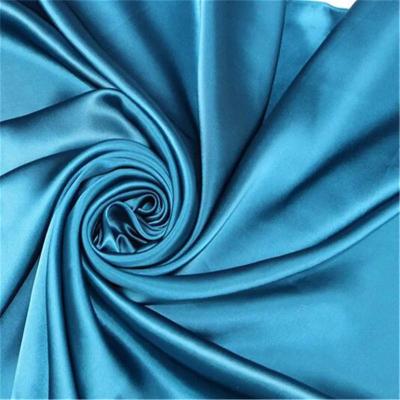 China Organic China Wholesale 100% Pure Silk Satin Fabric  Women Men Shirt Blouses Duchess Satin Shiny Fabric for Cloth Dress for sale