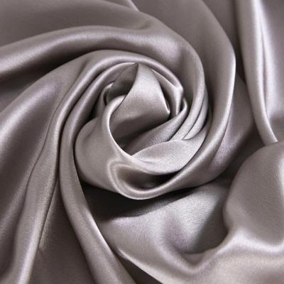 China Organic Wholesale Solid Color 100% Natural  Satin Silk Charmeuse Duchess Fabric  for Women Clothing for sale