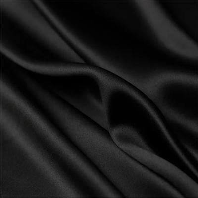 China Organic Promotional Plain Solid Dyed Charmeuse 100% Pure Silk Satin Fabric for Garments and Dresses for sale