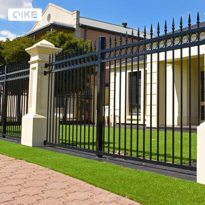 China Easily Assembled sustainable powder coated metal steel ornament fence panel fences and gates for houses for sale