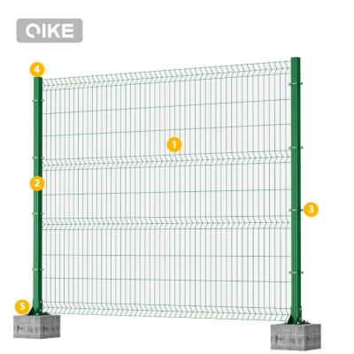 China Easily Assembled Powder coated Weld Mesh Fence V Mesh metal fence panels farm fence for sale