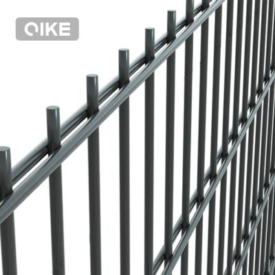 China Easily Assembled easy install powder coated double mesh wire fence panel garden fence metal zuan 2d double wire fence for sale