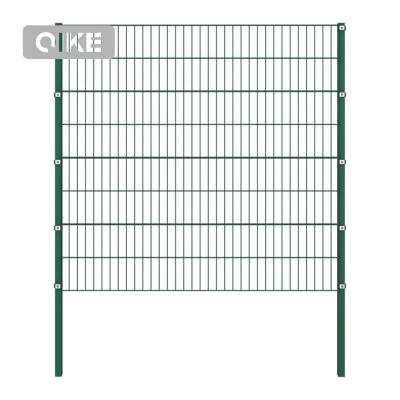 China Easily Assembled Germany powder coated 868 656 double wire fence Twin Wire Galvanized Welded Wire Mesh Fence stabmattenzaun double rod mats fence for sale