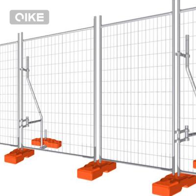 China Easily Assembled Au Standard outdoor removable/movable portable heras free standing parking lot temporary metal iron security fencing panels for sale