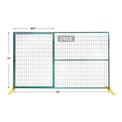 China Easily Assembled Canada standard 6ftx10ft Hight Quality Galvanized & Powder Coated construction site hoarding 8ft temporary building fence Panel for sale