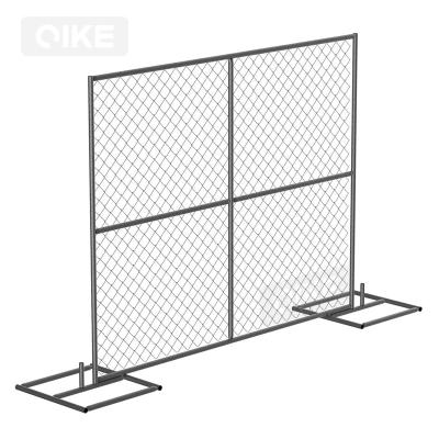 China Easily Assembled China Made America Galvanized construction site hoarding 8ft temporary fencing 6 x 12 chain link fence panels for sale