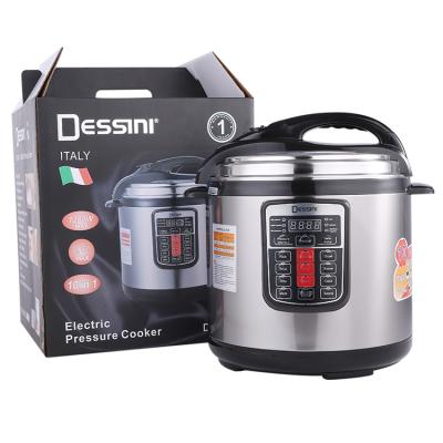 China High Quality Home Kitchen 8 L Multi-Function Household DESSINI 10 In 1 Non-stick Inner Pot Electric Pressure Rice Cooker for sale