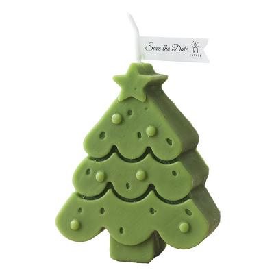 China Morden Christmas Tree Scented Candles Factory Casting Wax Scented Candle For Home Decoration for sale