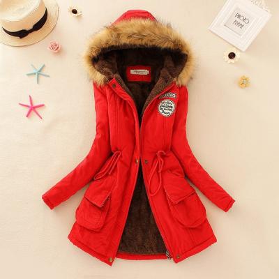 China Women Winter Thick Warm Hooded Jacket 2020 Big Sale Breathable Wholesale Warm Pocket for sale