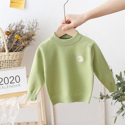 China Anti Shrink Newborn Toddler Knitted Sweater Kids Boy Warm Fall Winter Crewneck Pullover Tops Sweaters For Little Girls for sale