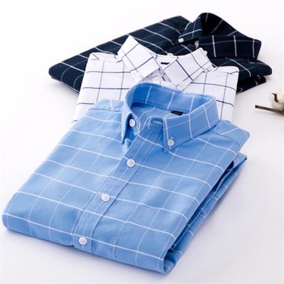 China New Design Cotton Plaid Long Sleeve Shirt Breathable Hot Selling Casual Cotton Shirts For Men's Casual Shirts for sale