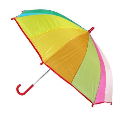 China Manual Open Creative cute cartoon kids umbrella New Design 2023 reflective long handle Children's umbrella custom logo for sale