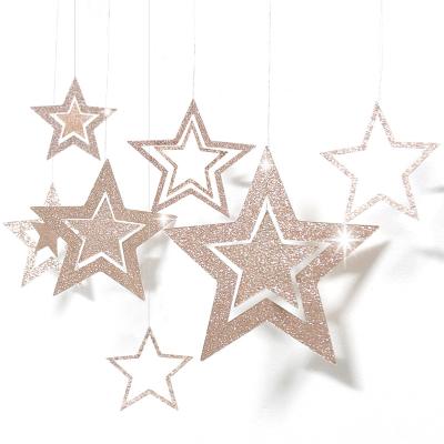 China Wholesale Festival Decoration Selection Wedding Birthday Party Decoration Paper Star Backdrop Flame for sale