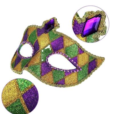 China Festival decoration selection factory direct sales masquerade mask, 2021 style lady diamond party mask party fashion mask for sale