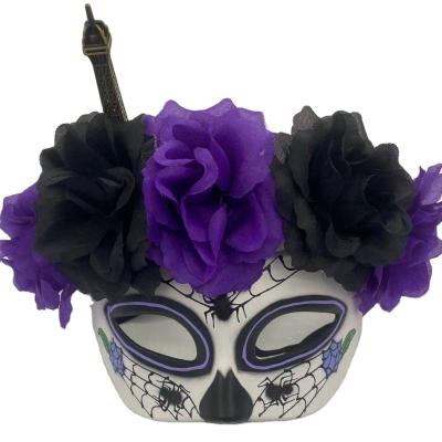 China 2021 Hot Sale Design Flower Mask Halloween Costume Party Luxury Venetian Masks Festival Decoration Selection for sale