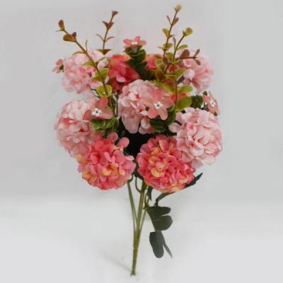 China Daisy hydrangea small flower wedding and party decoration flower small home flower decoration wedding decoration artificial plastic simulation decoration for sale