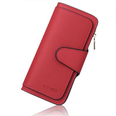 China RFID Hot Europe And America Forever Selling Brand New Colors Frosted Leather Wallet For Woman Button Wallet Ladies Coin Purse for sale