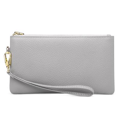 China Long RFID Wallet Purse For Women Girls Genuine Cow Leather Fashion Clutch Bags Handbag Multifunctional for sale